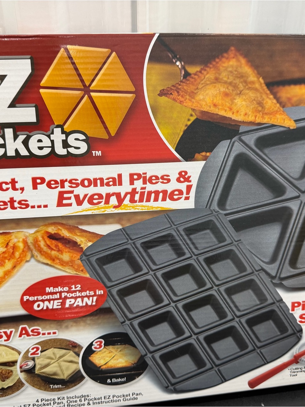EZ Pockets 4 Piece Set As seen on Tv for perfect pies and pockets New